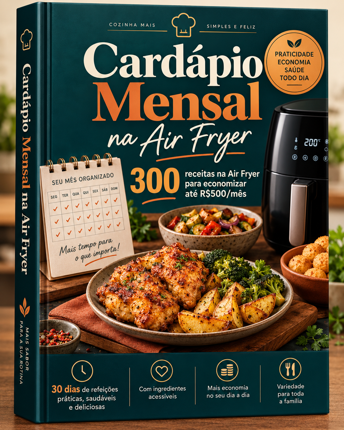 Cardápio Mensal na Air Fryer